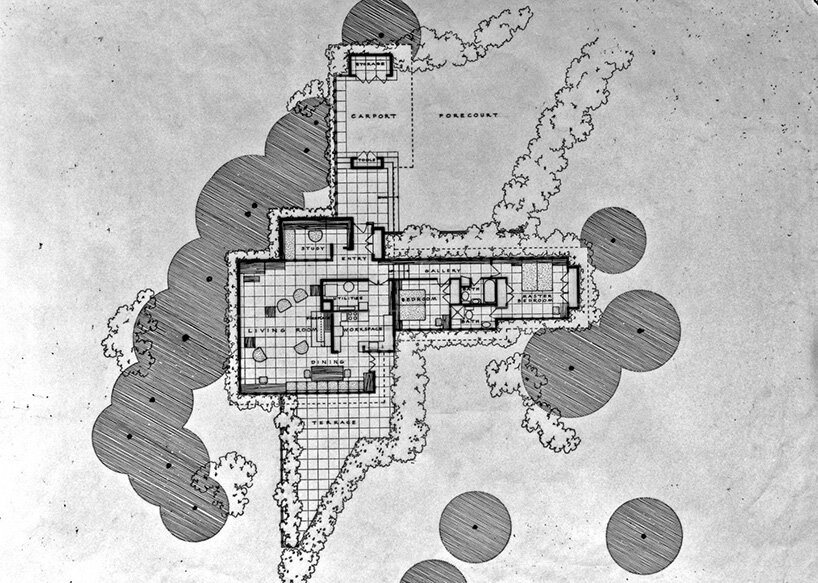 floor plan for the Toufic H. Kalil House