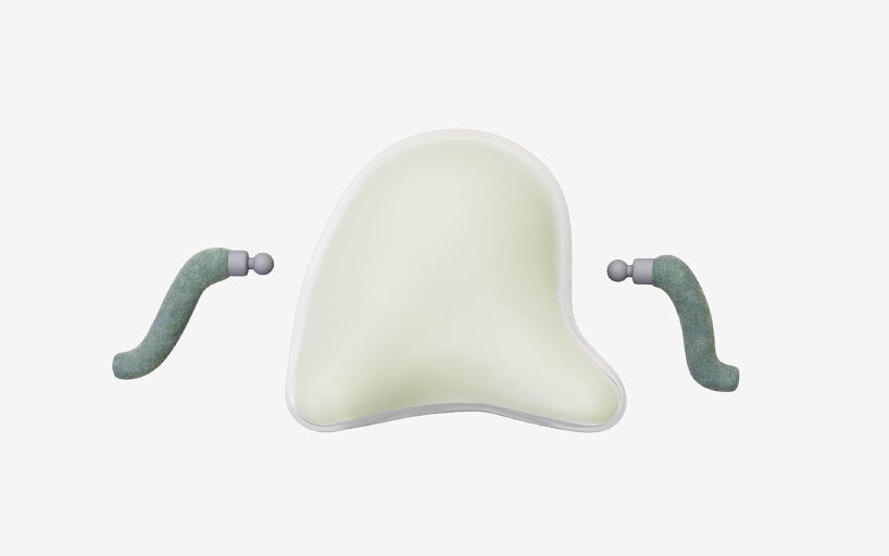 view of the device's modular arms