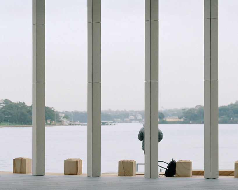 the terrazzo shows the detailed patterns of the shells