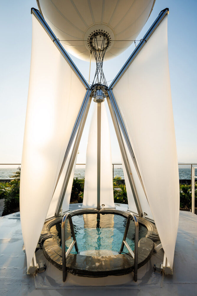 the modular nature of the membranes allows the units to be deflated, relocated, and reused