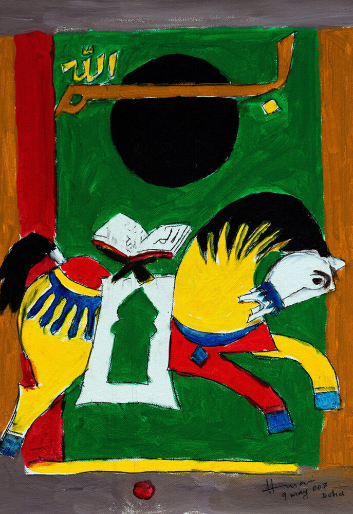 Zuljanah Horse (2007), Maqbool Fida Husain
