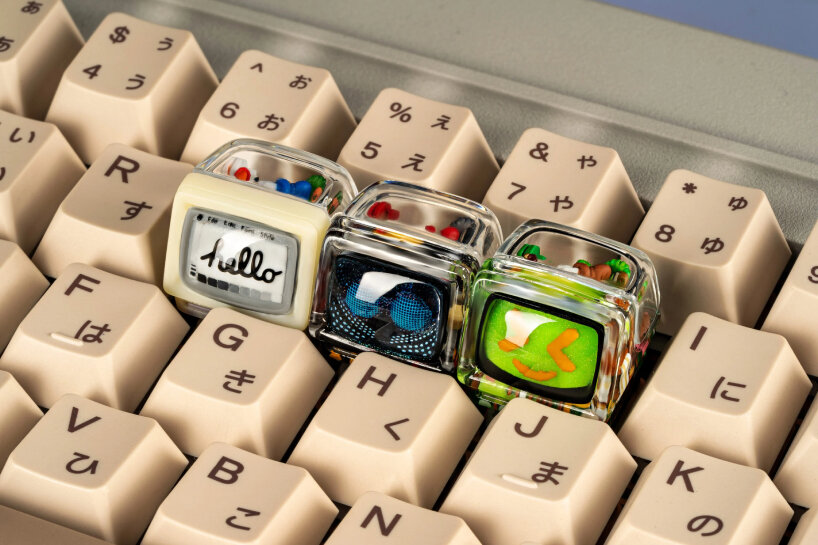 transparent retro TV keycaps