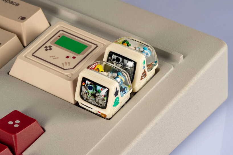 transparent retro TV keycaps