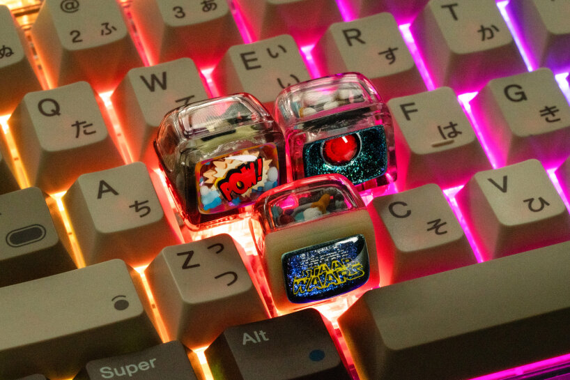 the transparent resin is polished by hand