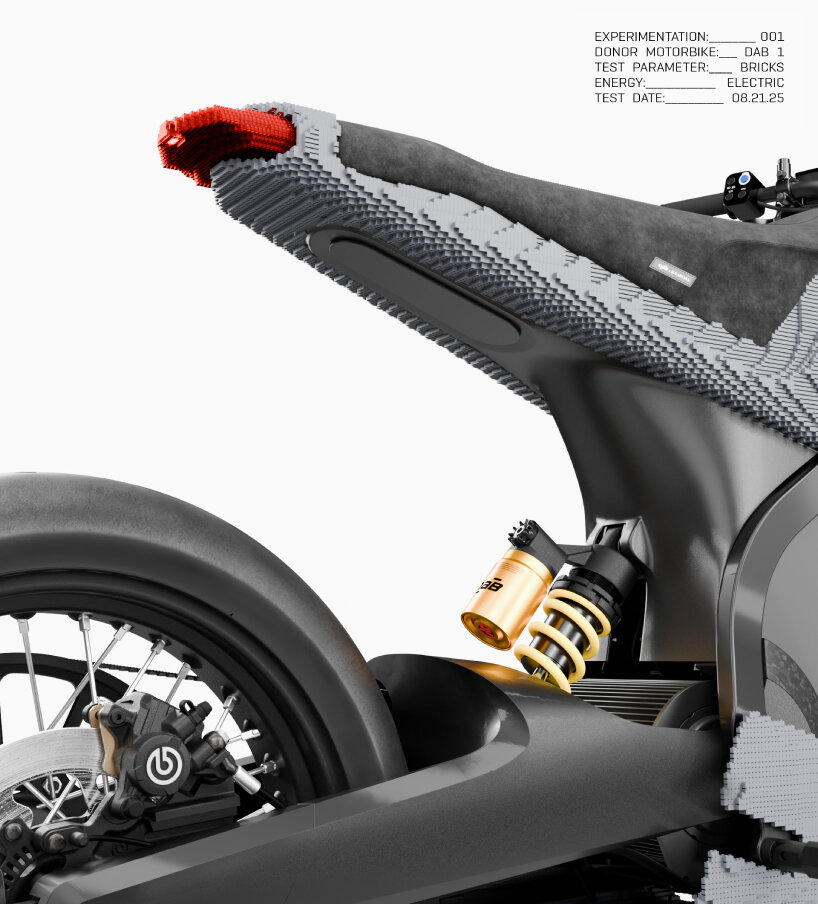 the surface is structured from block-shaped panels