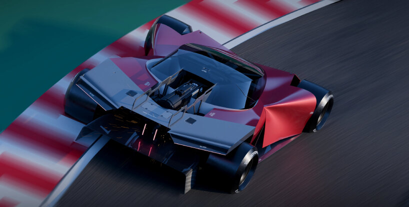 rear view of the track vehicle