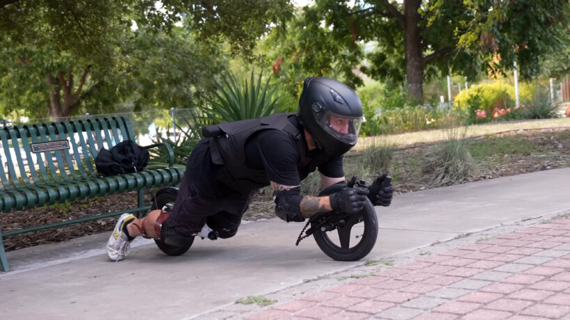 wearable electric motorcycle suit