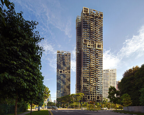 MVRDV’s prefabricated modules form pixelated facades for singapore residential towers