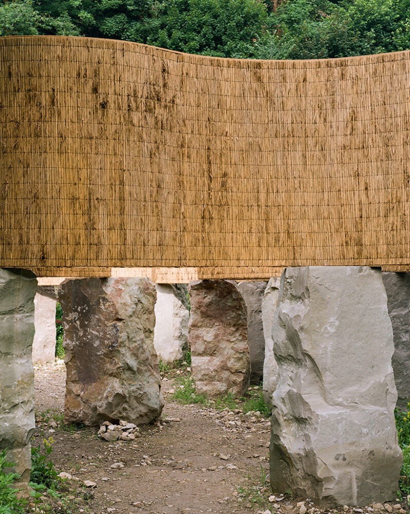 a deliberately archaic, almost primeval landscape