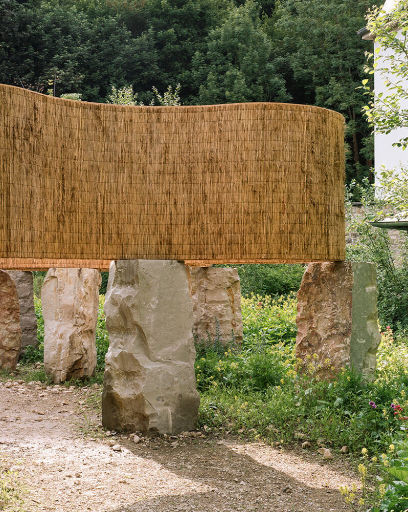 τhe structure itself is intentionally minimal in material palette