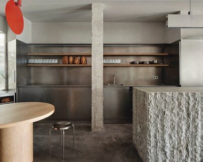 café's curved interiors by zooco estudio reflect art deco siboney building in spain