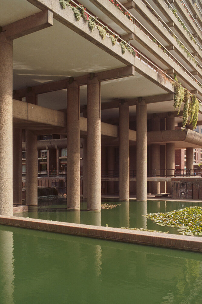a reconstruction of a bombed district