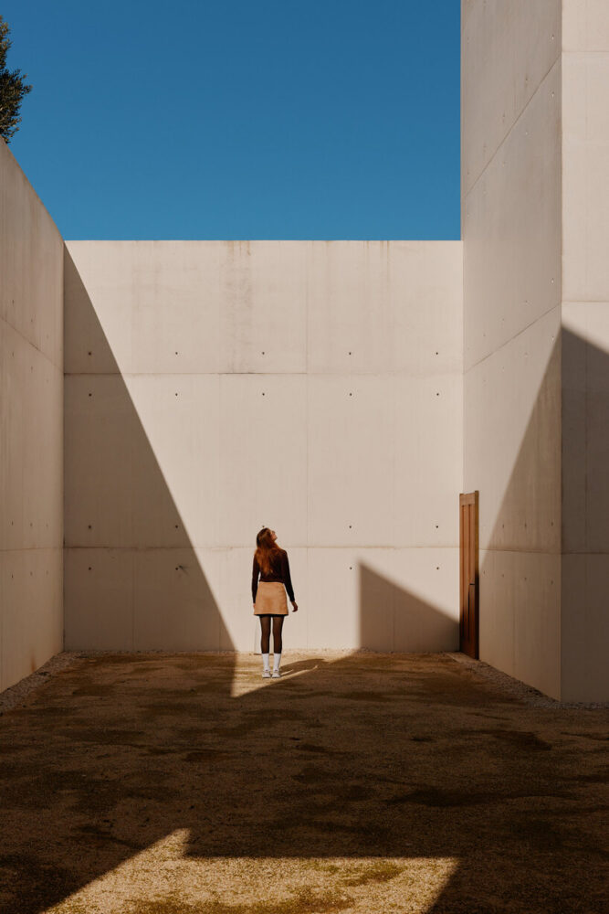 sunlit stone and shadow in the historic heart of the monastery