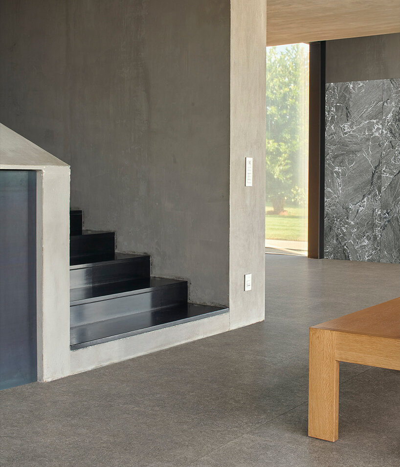 Fiandre Lexicon: Roche Bleue and Arabescato Grigio surfaces