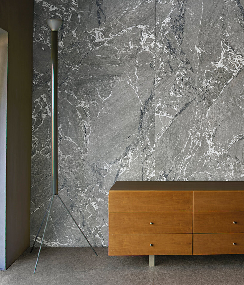 Fiandre Lexicon: Roche Bleue and Arabescato Grigio surfaces