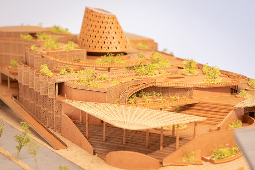 model of the Biblioteca dos Saberes @ Nik Bürk for Kéré Architecture