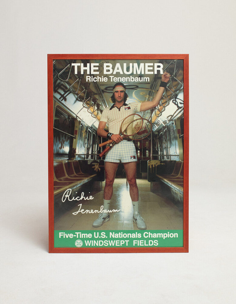 Richie Tenenbaum poster, THE ROYAL TENENBAUMS. Photo Richard Round-Turner. © the Design Museum