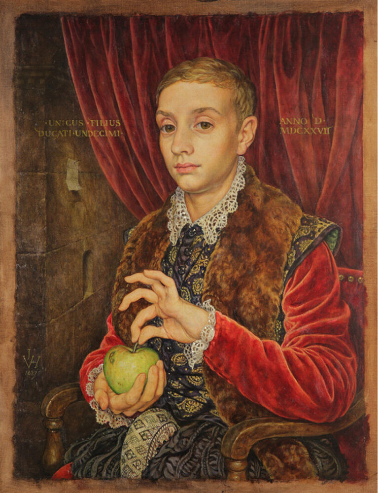Boy with Apple (detail)