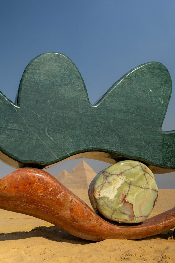 the omposition evolved through many sketches and iterations