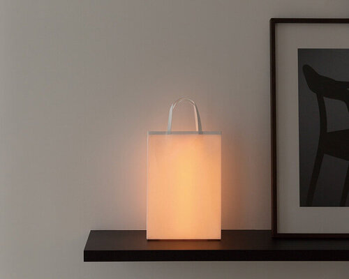 naoto fukasawa turns a ream of A4 paper into limited-edition portable washi lamp
