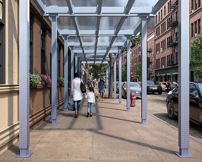 NYC streets to be transformed with new scaffolding sheds for better safety and modularity