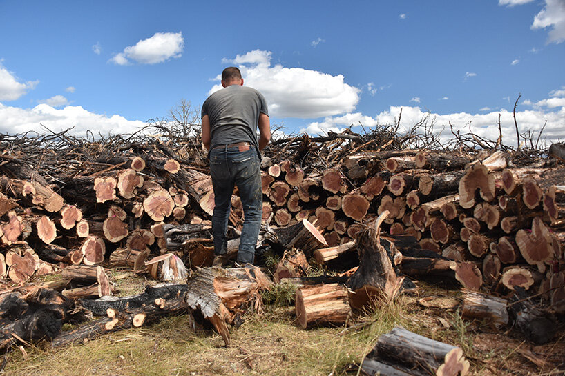 the community participated directly in collecting material