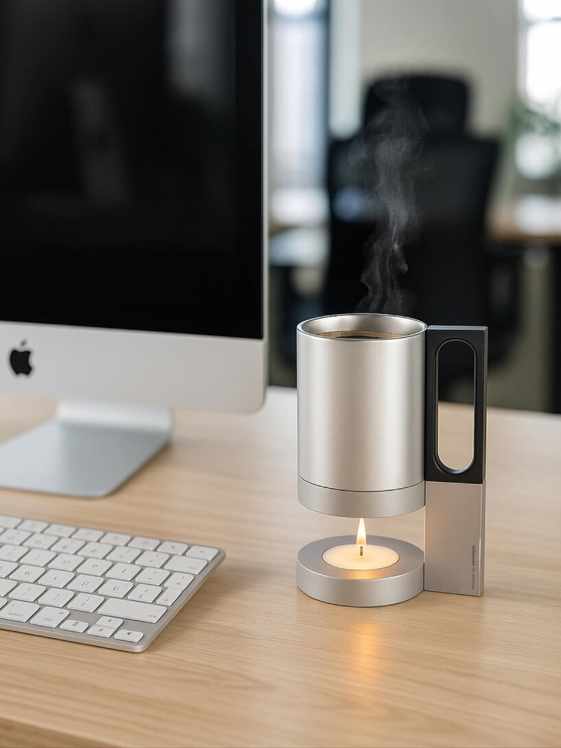 office mug tealight candle