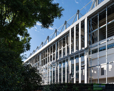 watch how populous built the RC strasbourg stadium out of decommissioned aeroplanes