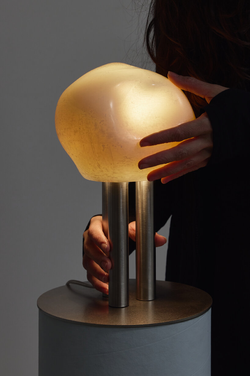 repurposed wax light sculptures