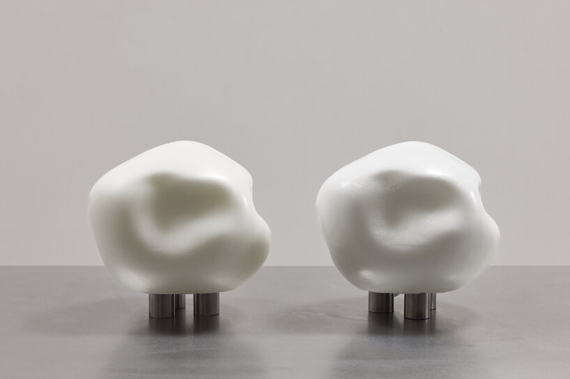 repurposed wax light sculptures