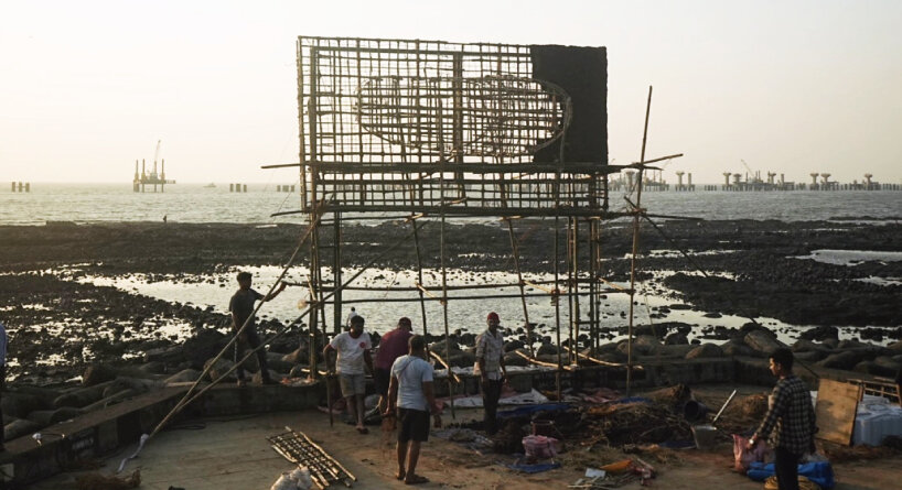 the project was installed at Bandra Bandstand in Mumbai, India
