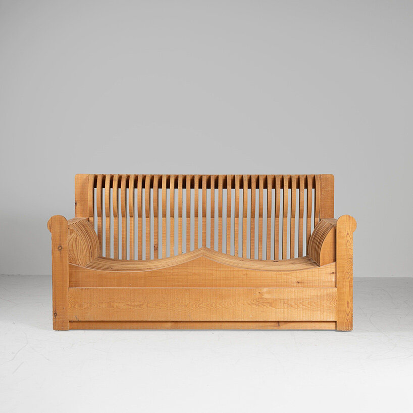 Sofá de 2 plazas “Mobili nella Valle”, Mario Ceroli para Poltronova, Italia, 1972