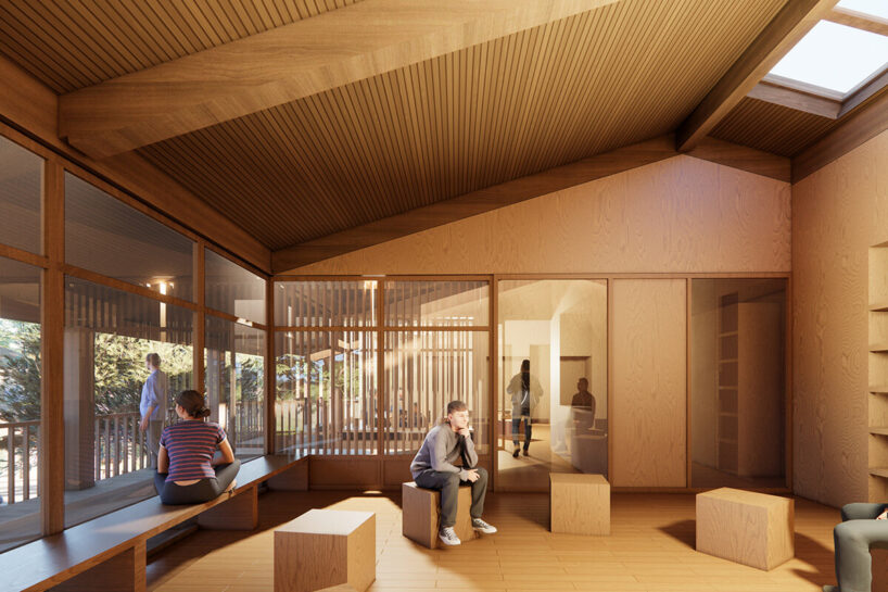 Guesthouses, communal space | image © MVRDV