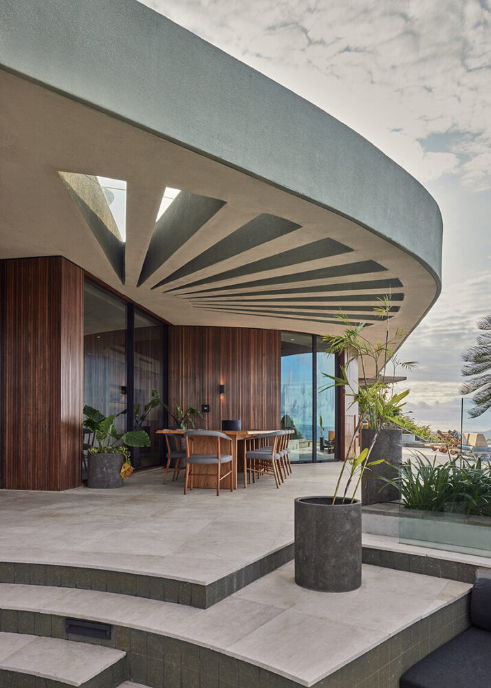 Alexis Dornier uses circular forms that correspond to shared spaces