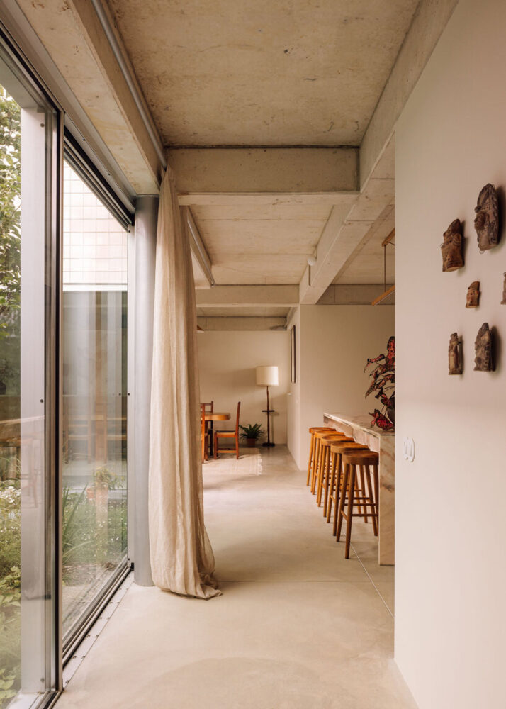 Casa Galamares is organized across two above-ground floors and a basement