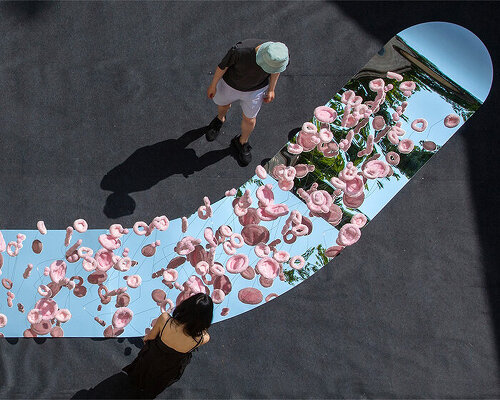 historic hotel receives metallic ‘tasting tongue’ by studio deng in montpellier