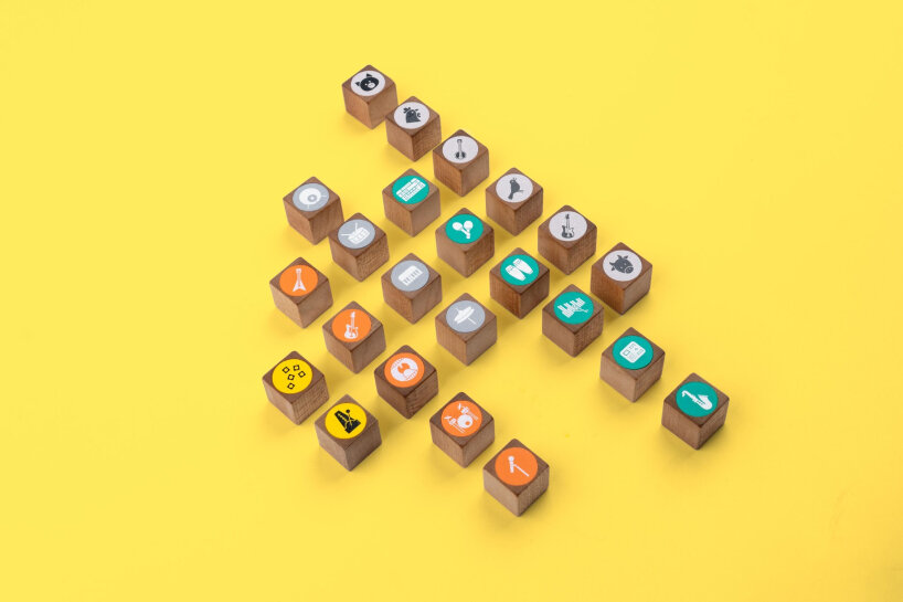 musical wooden cubes vinyl