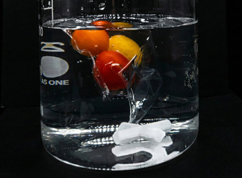 plant-based plastic dissolves in water in just few hours without leaving any residue