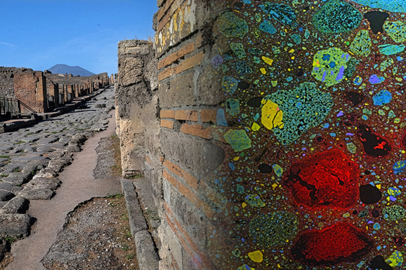 an ancient Pompeii wall studied by the researchers | image courtesy of Archaeological Park of Pompeii, via MIT