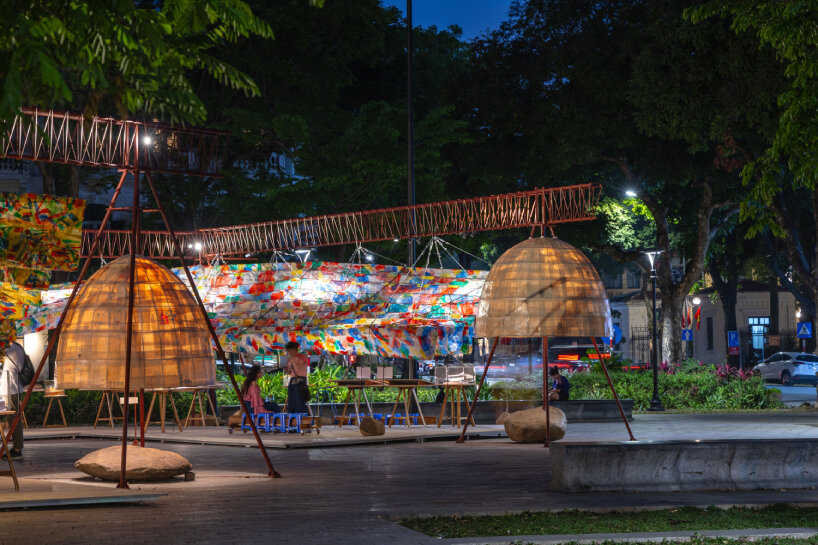 view of the landscape at night