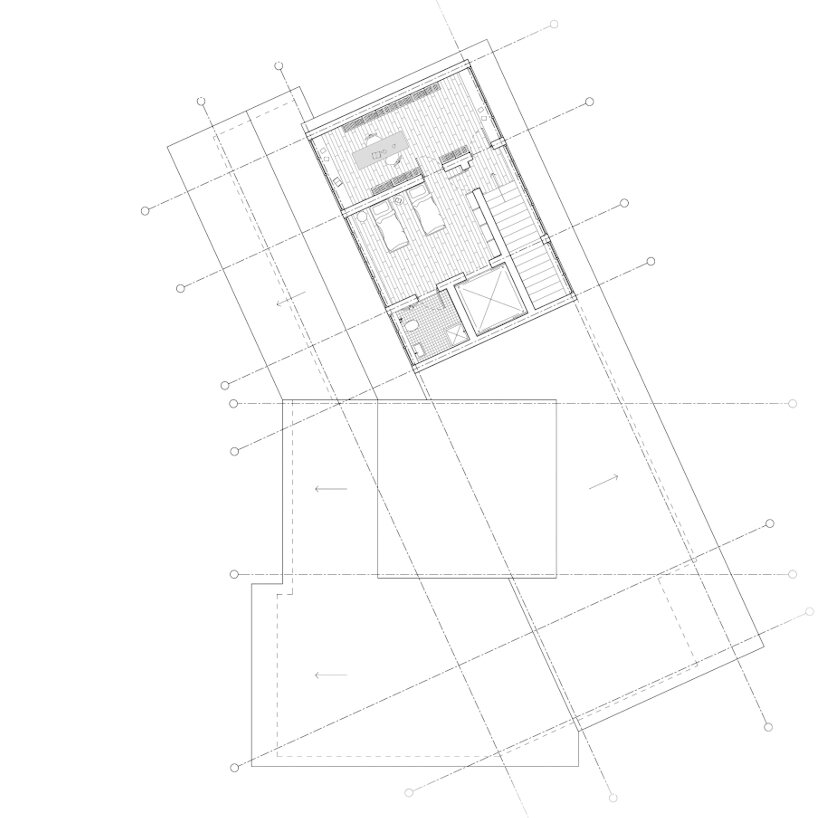 second floor plan | drawing by Aleksa Milojevic