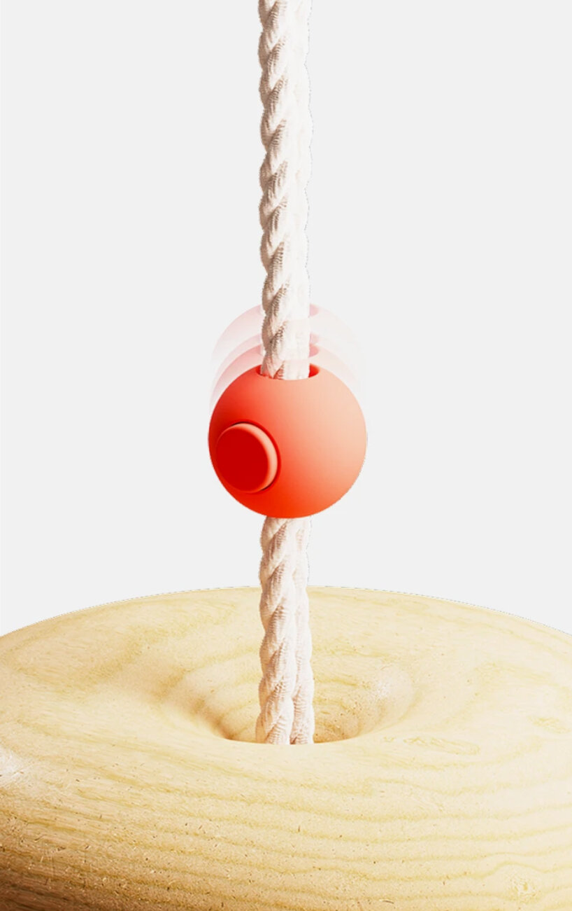 rope swing feeder bird