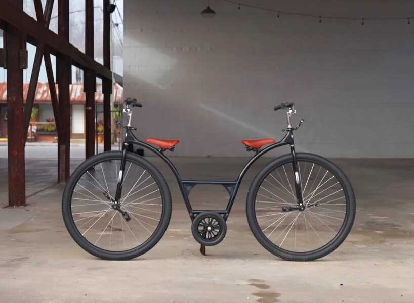 tandem penny-farthing bike