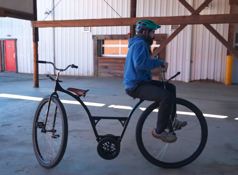 the custom ride is also suitable for solo riding