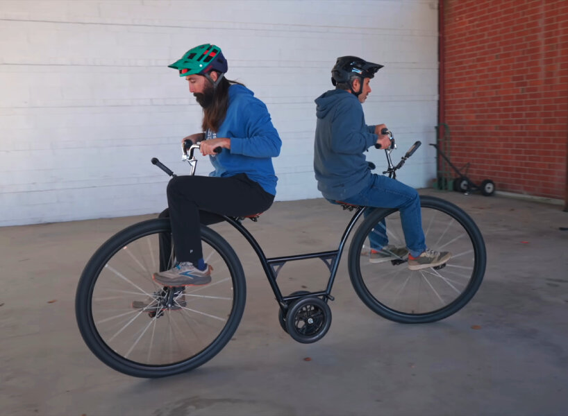 tandem penny-farthing bike