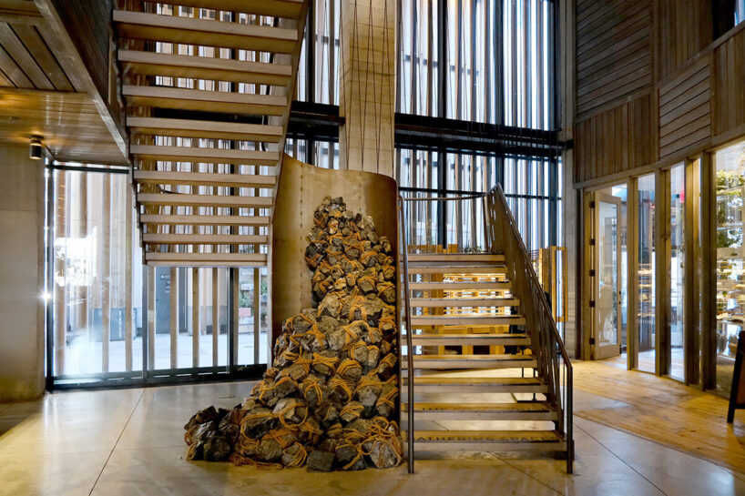 lobby staircase | image © studiocrow for designboom