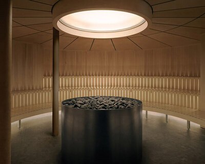 aesop's immersive montreal bathhouse alternates between warm and cool spaces