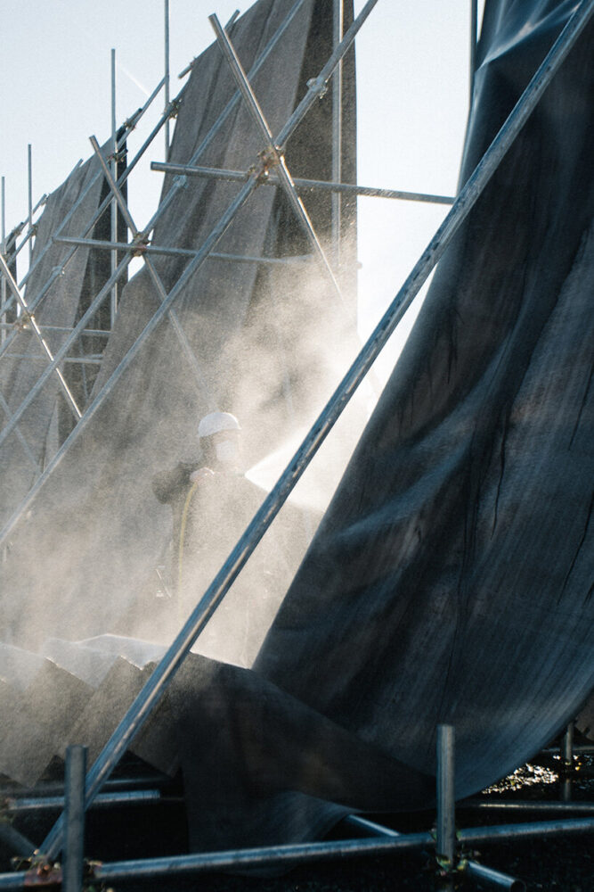 a deliberate tension between ancient references and futuristic execution