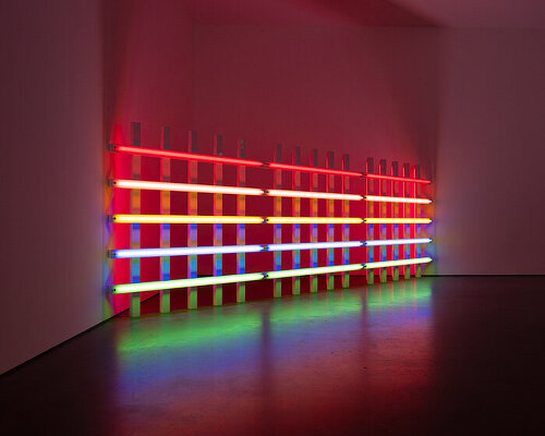 ‘dan flavin: grids’ floods NYC’s david zwirner gallery with fluorescent color