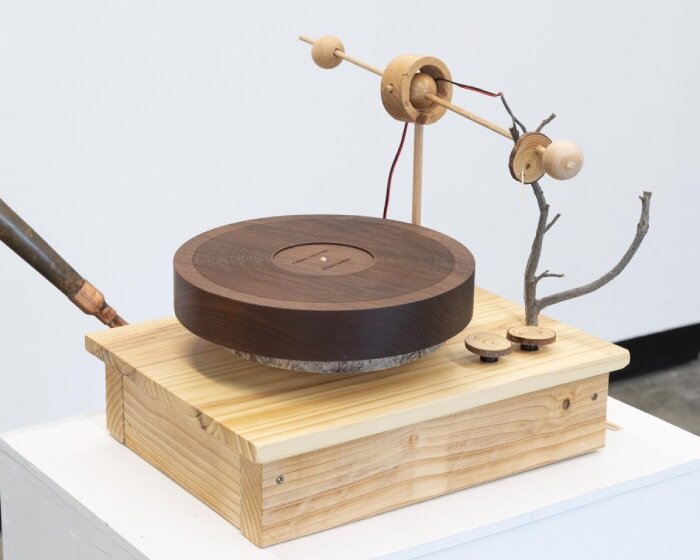 dead oak tree comes back to life as sound sculptures and playable records